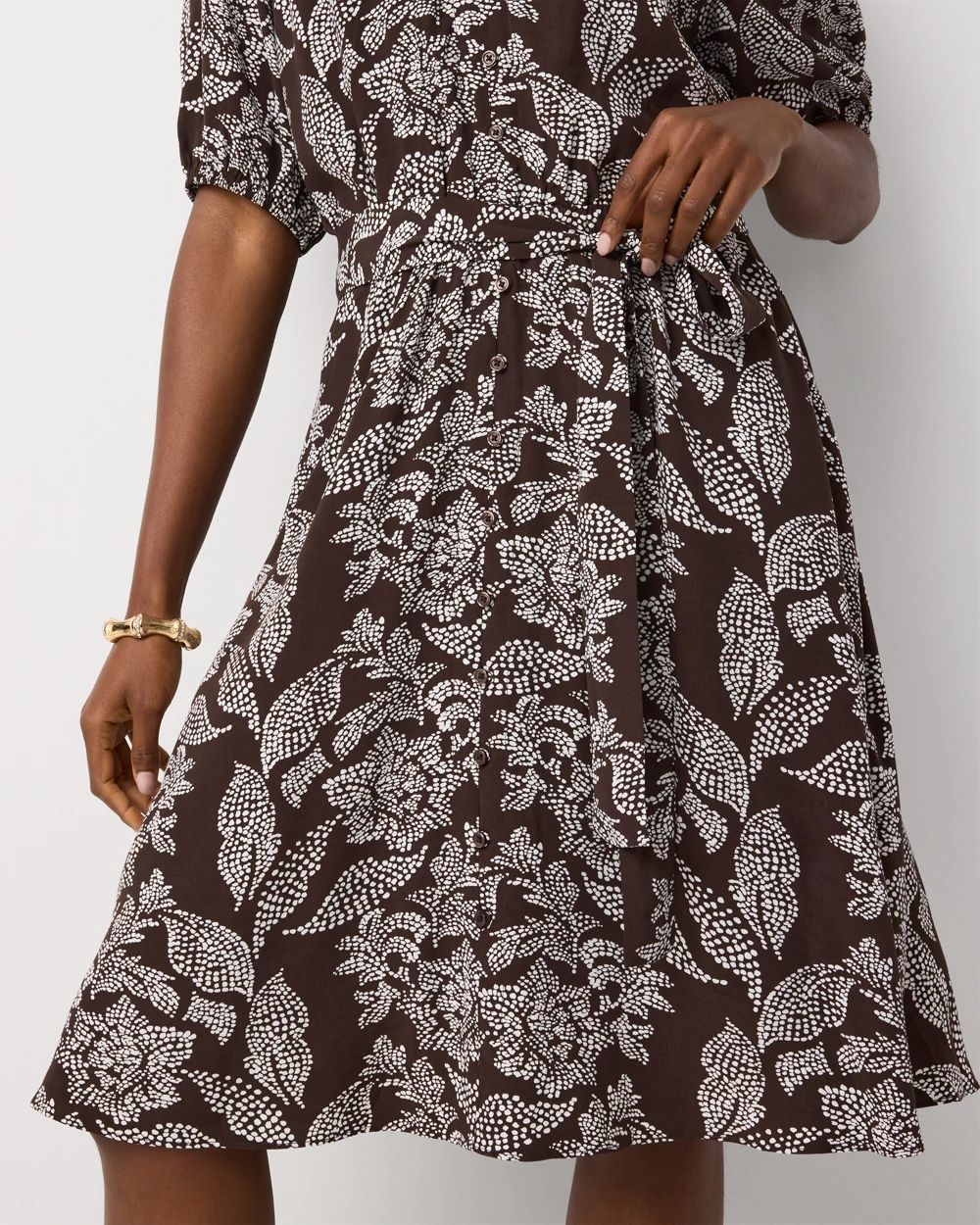 Tie-Waist Mini Dress