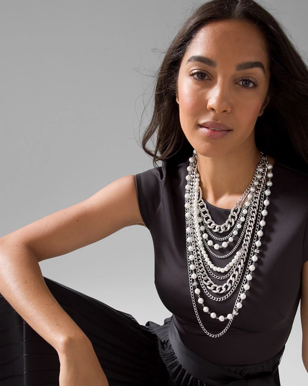 White house black market pearl necklace sales