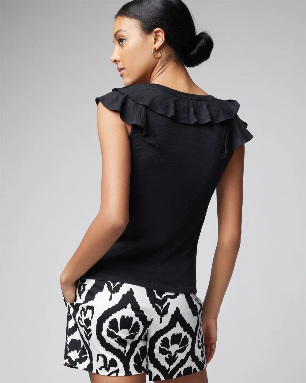 Ruffle Neck Tee