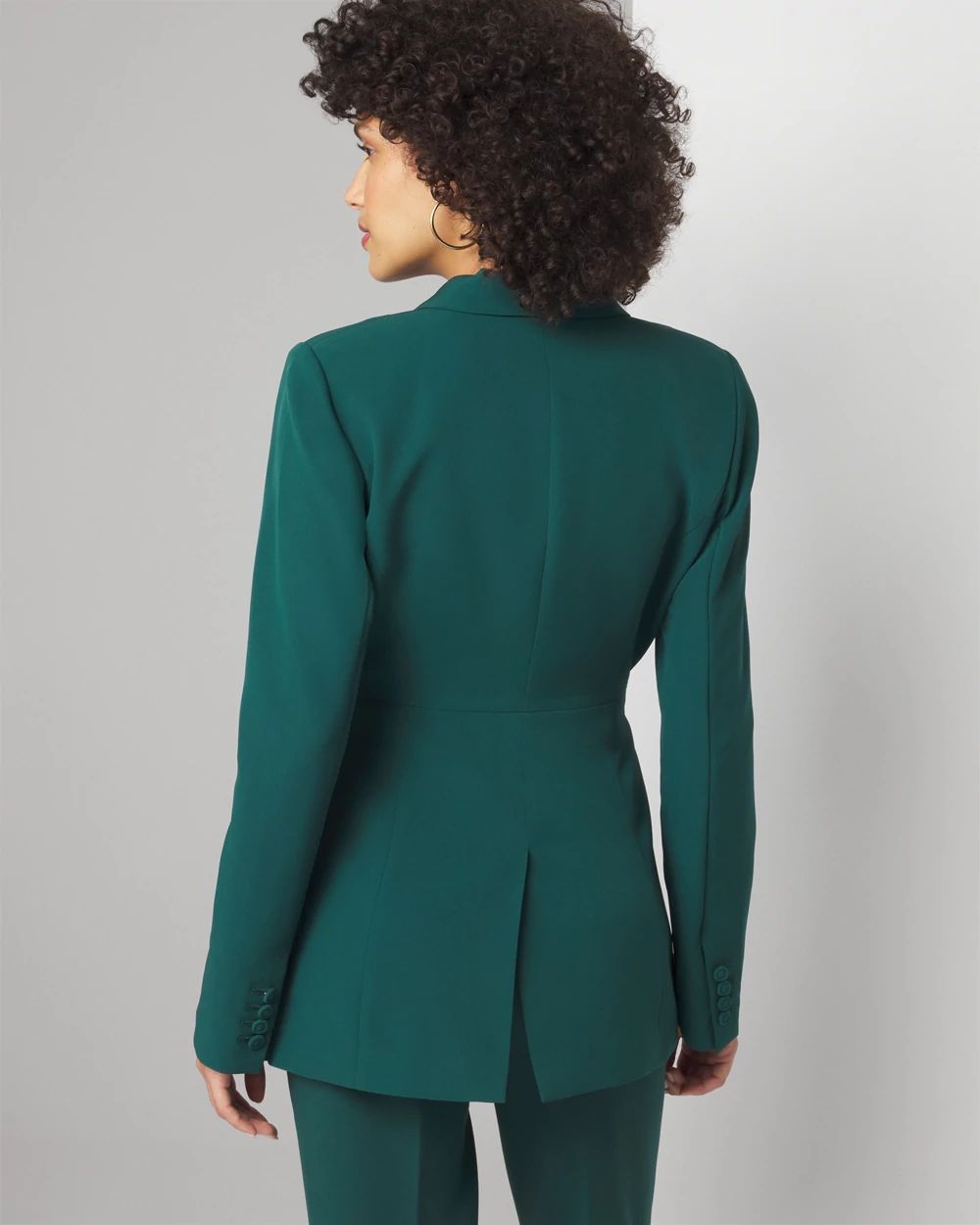 Waist Seam Fluid Blazer click to view larger image.