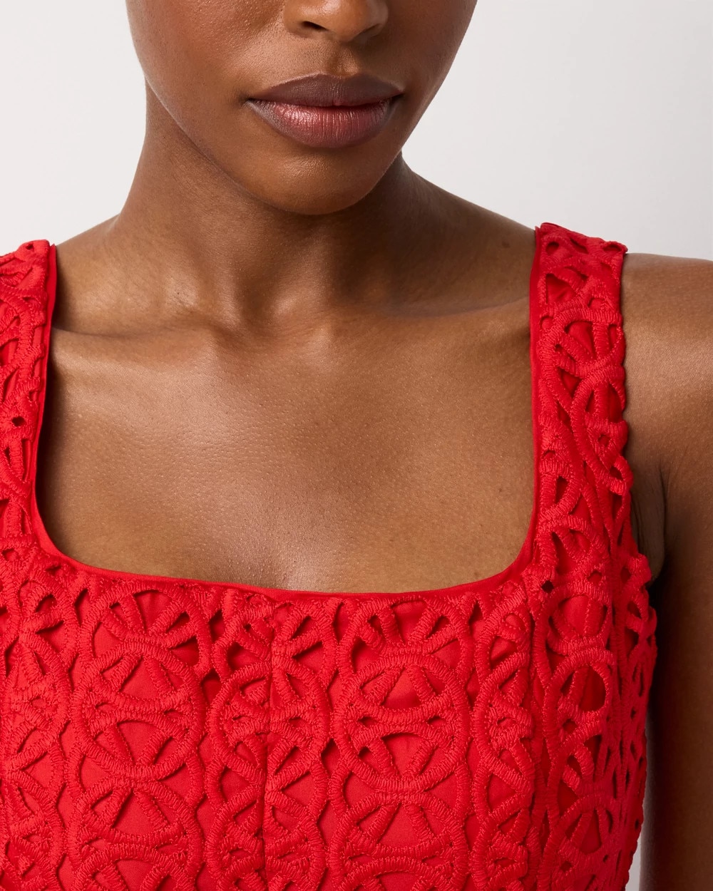 Sleeveless Lace Dress