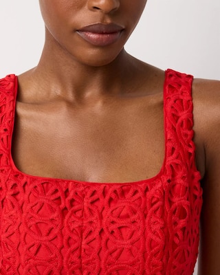 Sleeveless Lace Dress click to view larger image.