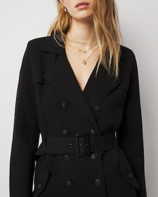 Sweater Trench Coat click to view larger image.