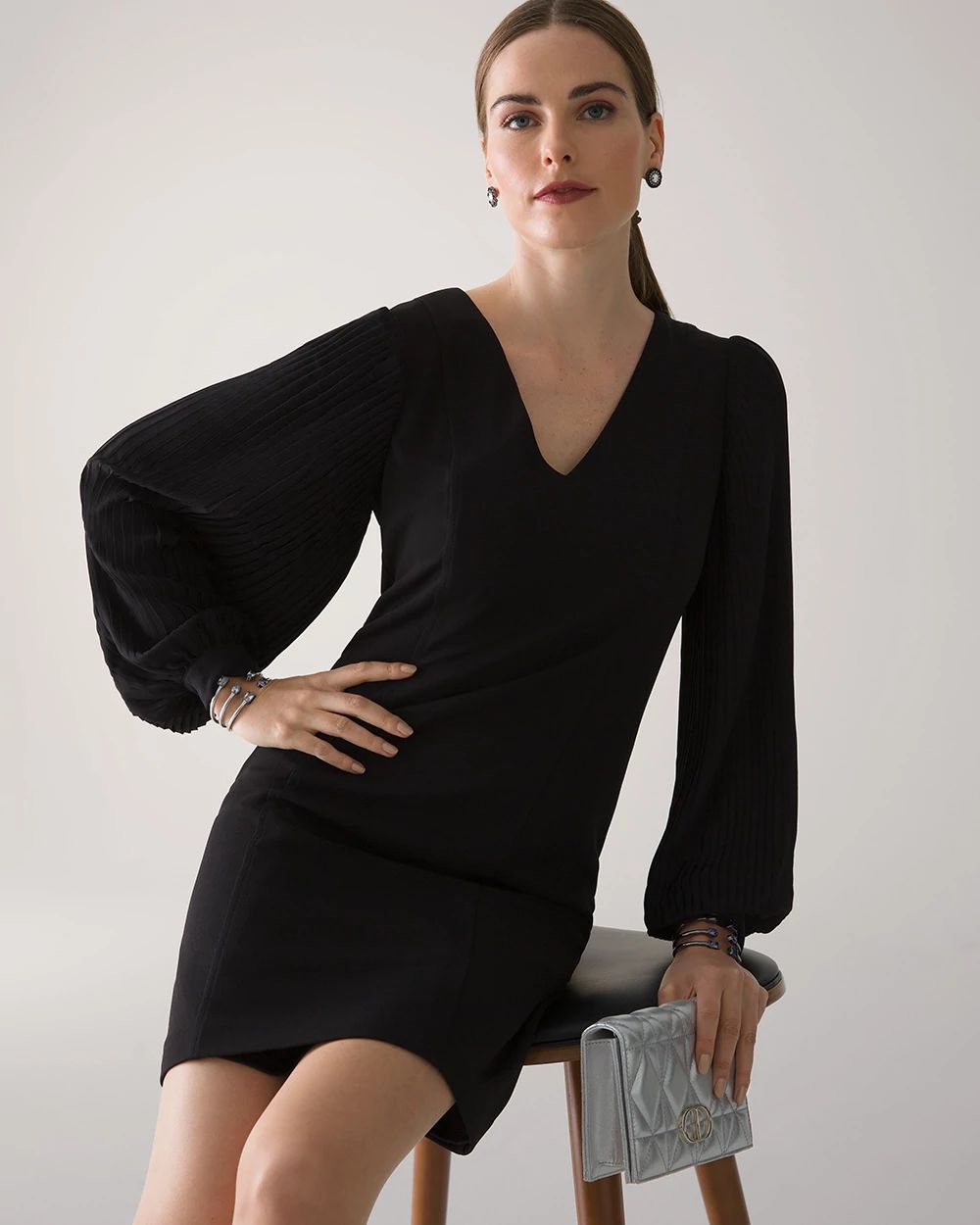 Drama Sleeve Shift Dress White House Black Market