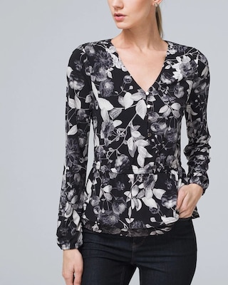 Printed Jersey Knit Top click to view larger image.