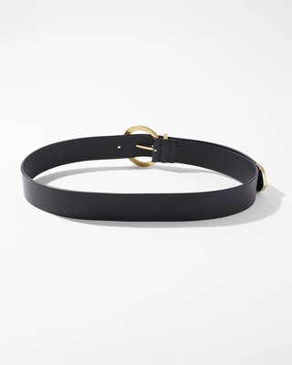 Round Capped Denim Belt