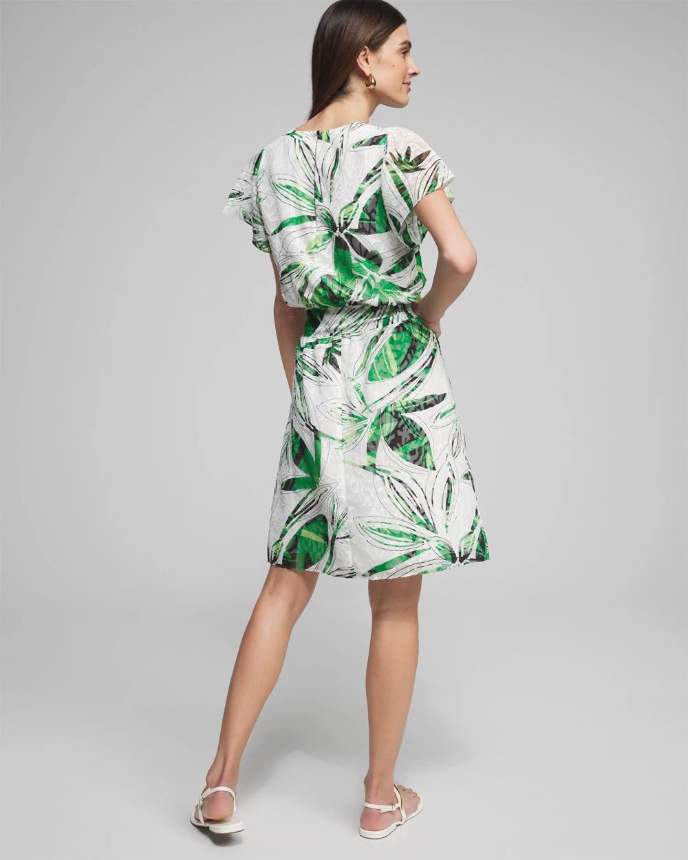 Outlet WHBM Flutter Sleeve Dress
