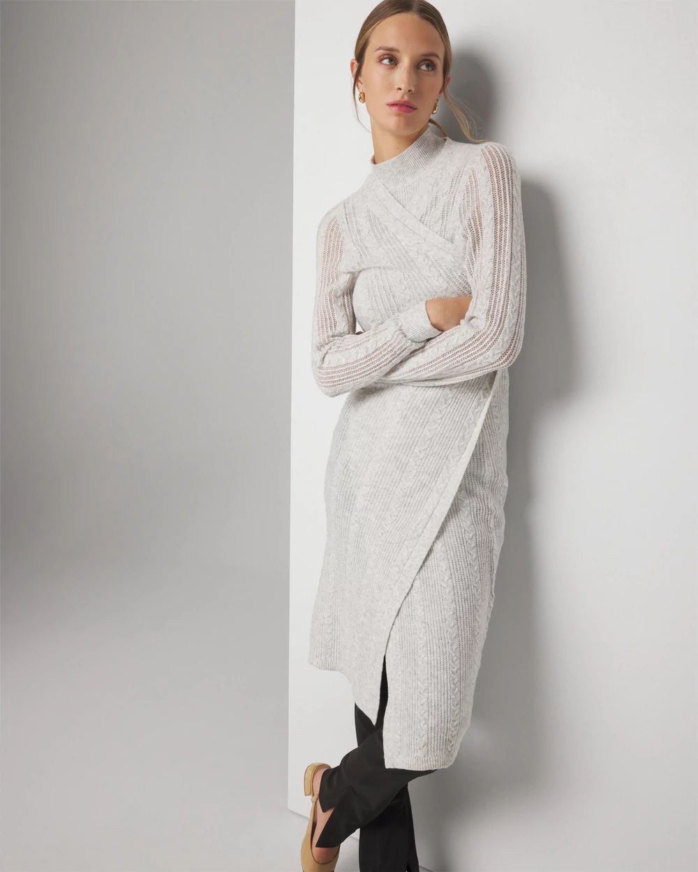 Cable Stitch Duster Sweater
