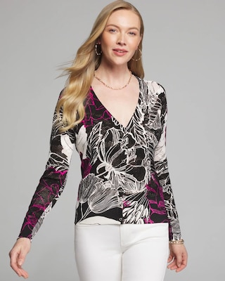 Outlet WHBM Long Sleeve Pointelle Cardigan