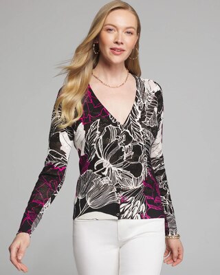 Outlet WHBM Long Sleeve Pointelle Cardigan