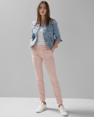 Mid-Rise Everyday Soft Denim™ Utility Slim Ankle Jeans
