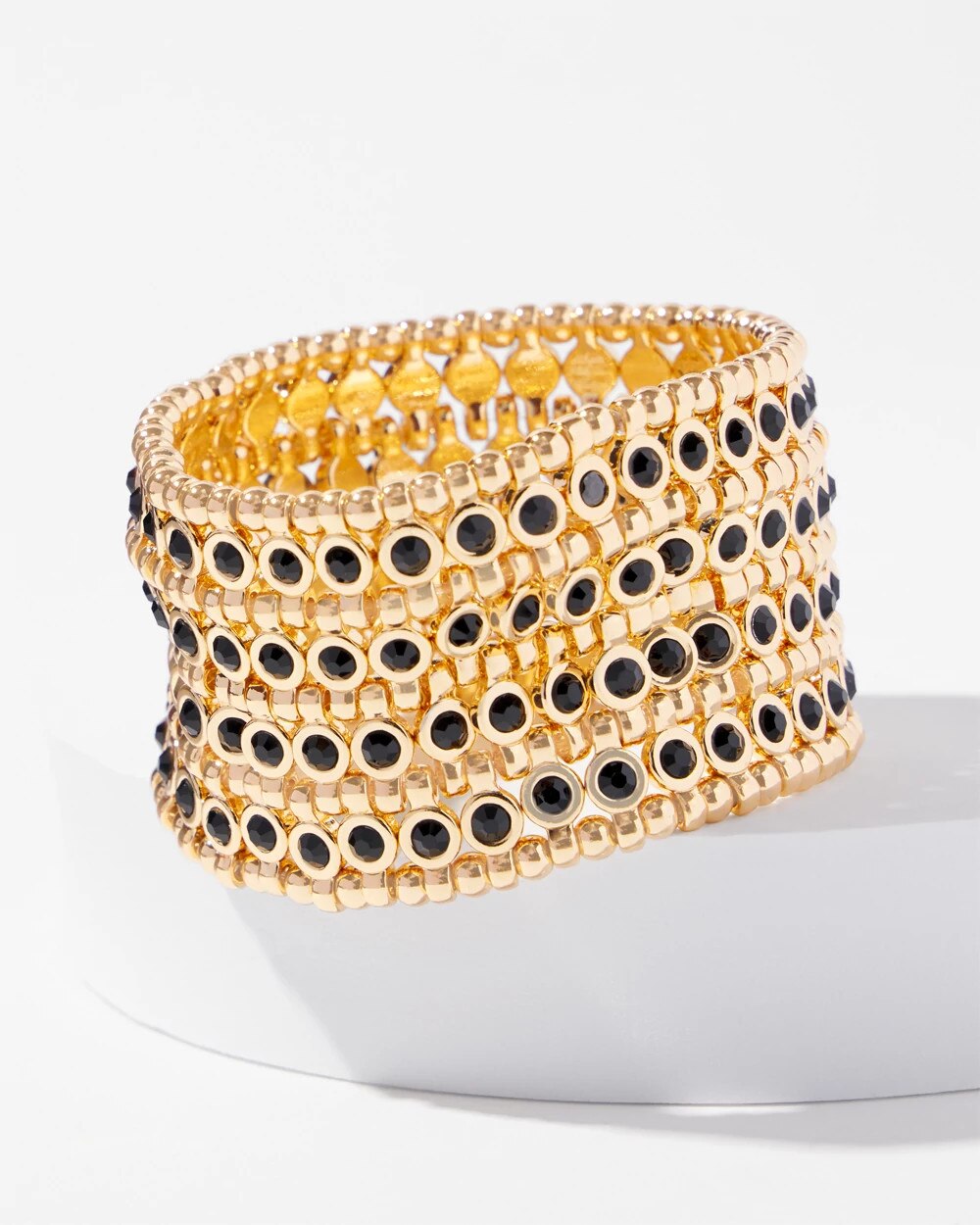 Jet Stone Stretch Bracelet