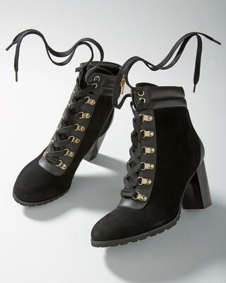 Mid-Heel Combat Boot