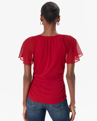 Flutter Sleeve Tee click to view larger image.