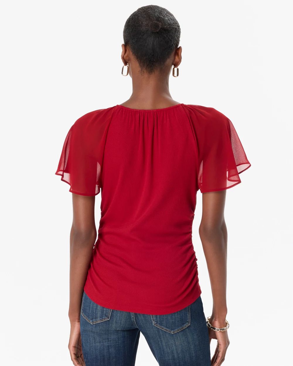 Flutter Sleeve Tee click to view larger image.