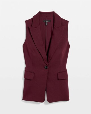 One-Button Tailored Vest click to view larger image.