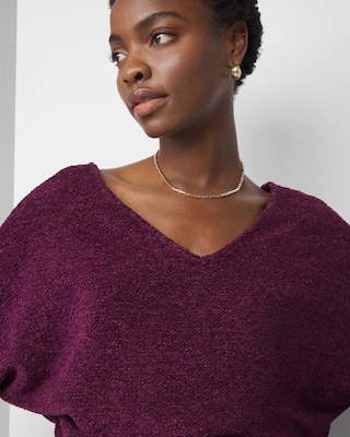 V-Neck Chenille Pullover click to view larger image.
