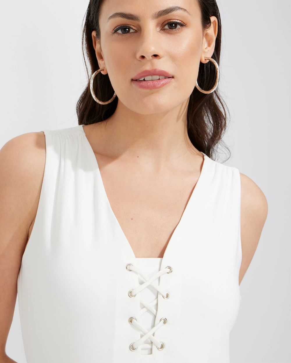Outlet WHBM Lace-Up Tank Top