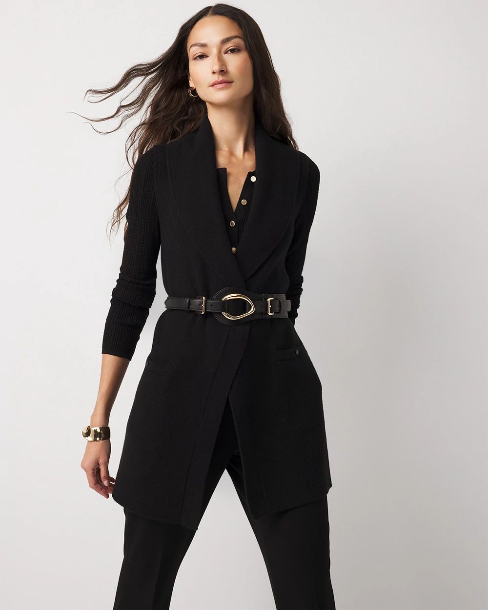 Tie-Waist Sweater Vest
