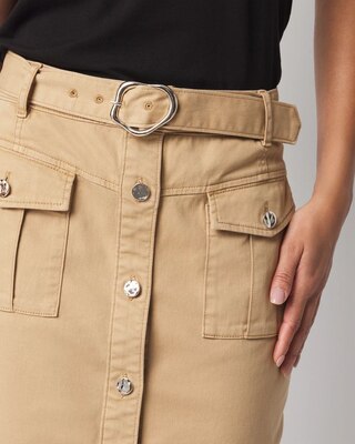 Belted Cargo Mini Skirt click to view larger image.