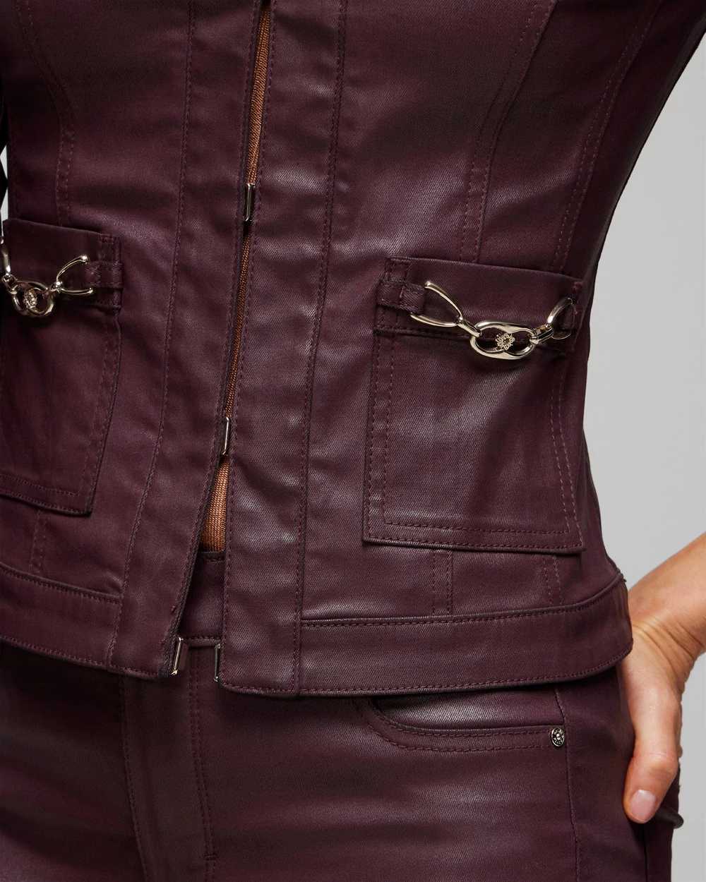 White house black clearance market coated moto jacket