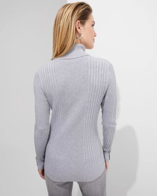 Outlet WHBM Ribbed Turtleneck Pullover Sweater