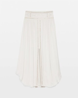 Studded Midi Skirt