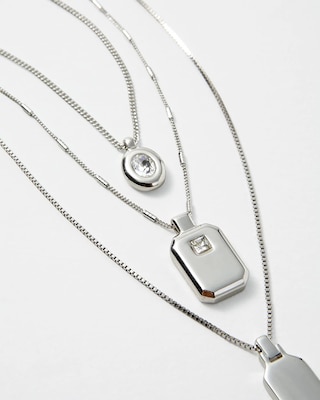 Convertible Multi-Row Pendant Necklace click to view larger image.