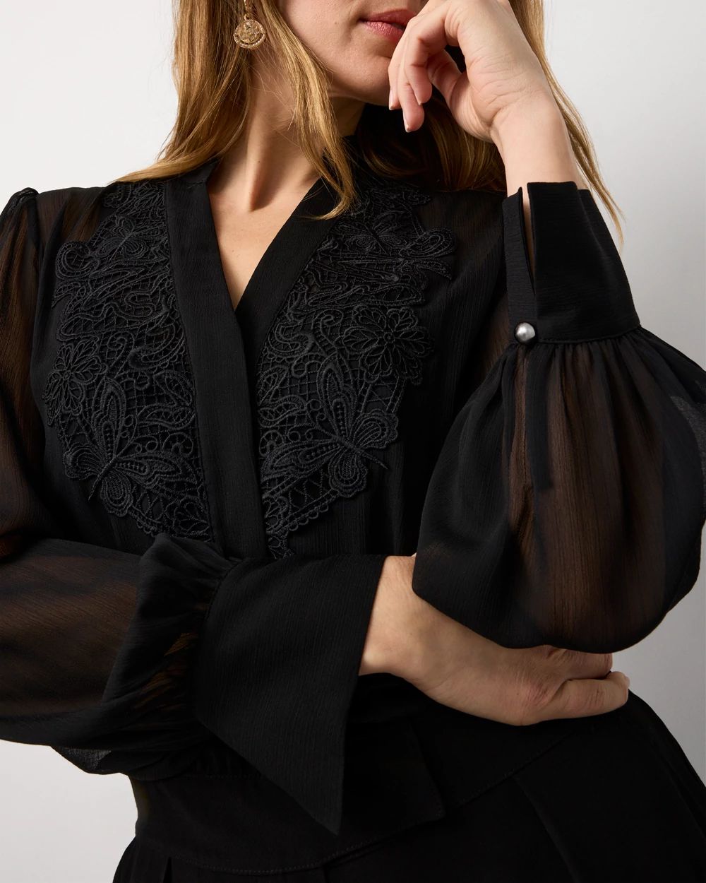 Lace Detail Wide Leg Jumpsuit