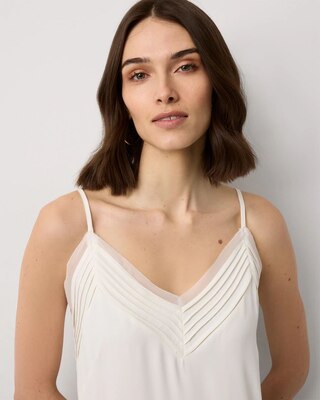 Pintuck Crepe Tank click to view larger image.