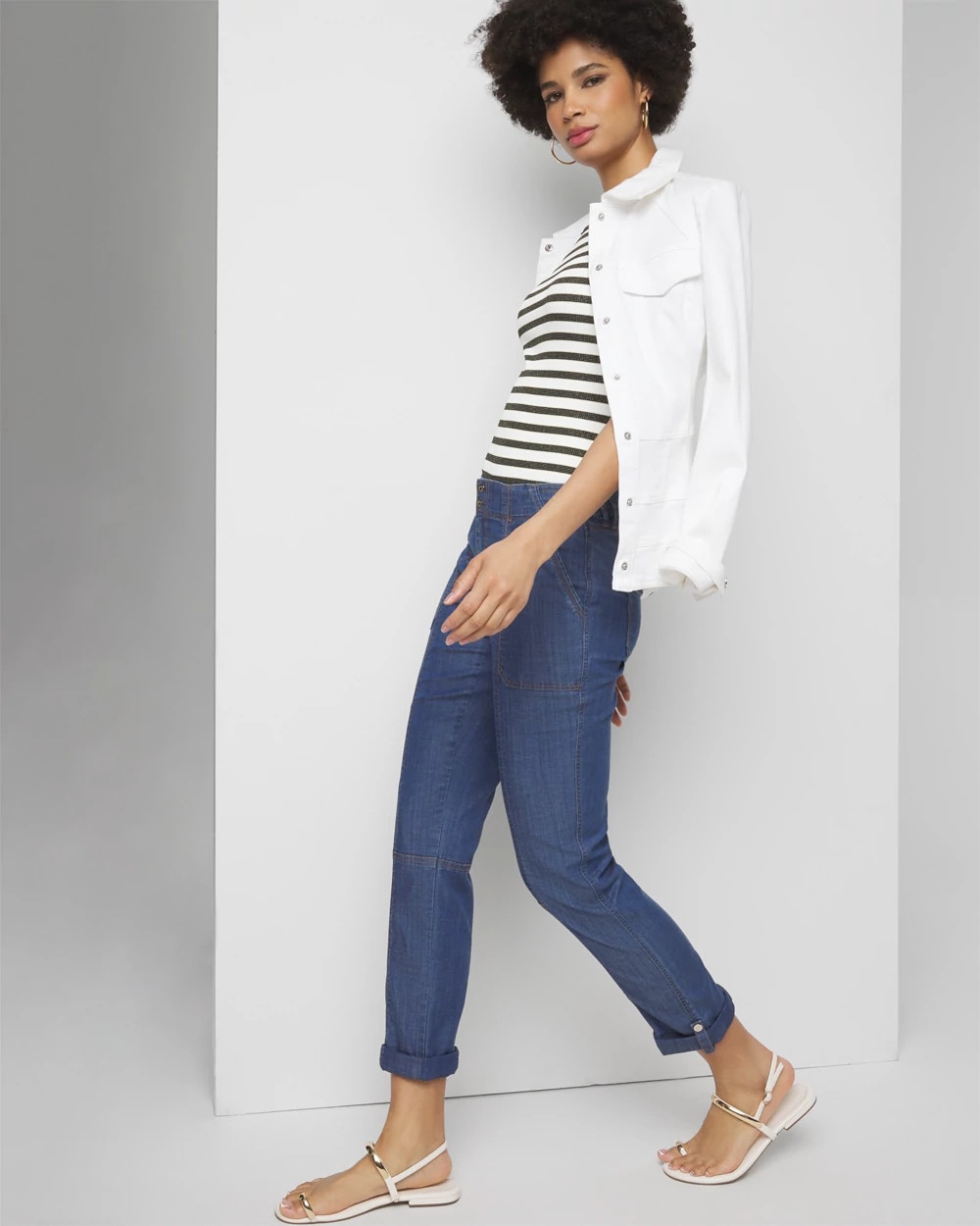 Mid-Rise Pret-a-Pedi Crop Pant