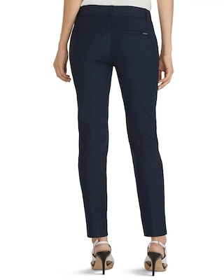 Curvy Perfect Form Navy Ankle Pants click to view larger image.