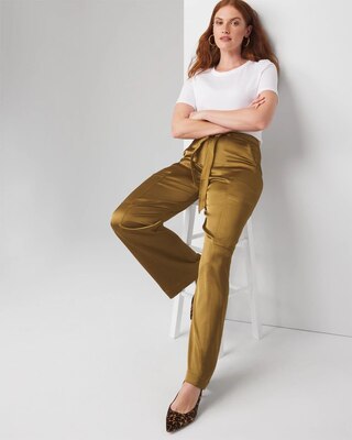 Curvy Belted Utility Wide Leg Trouser click to view larger image.