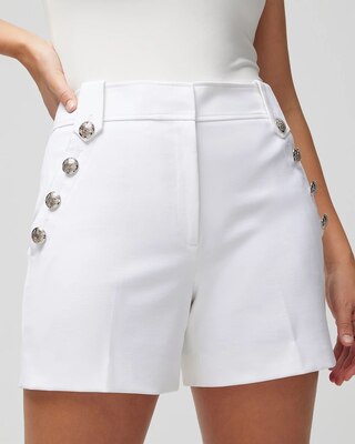 Curvy Mariner Button Shorts