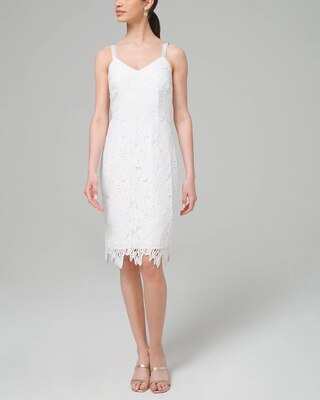 Leaf-Patterned Lace Dress