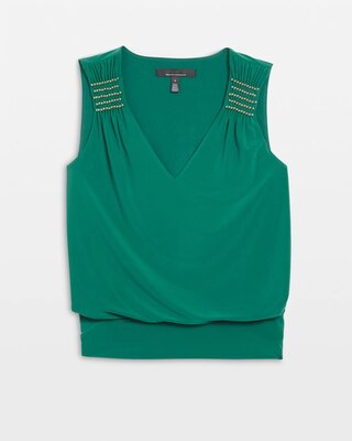 Beaded Matte Jersey Tank
