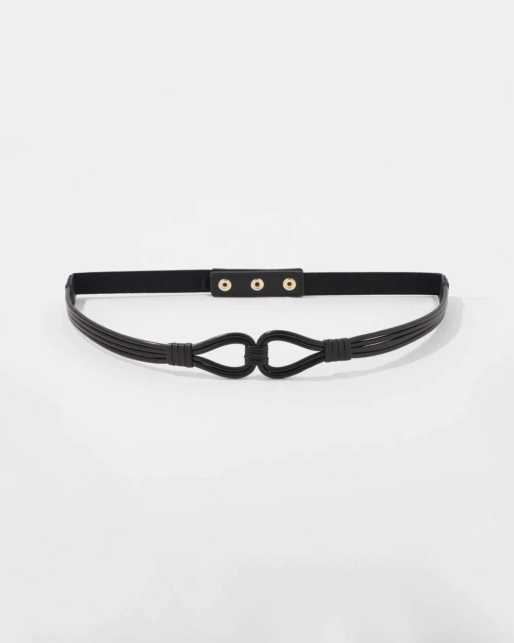 Knotted Skinny Stretch Belt click to view larger image.