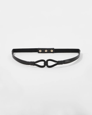 Knotted Skinny Stretch Belt click to view larger image.