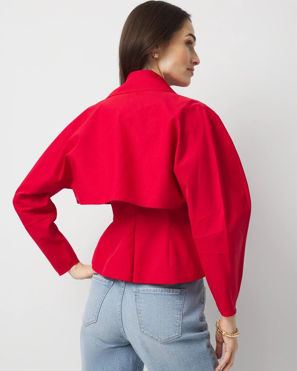 Petite Vest + Cropped Trench Topper