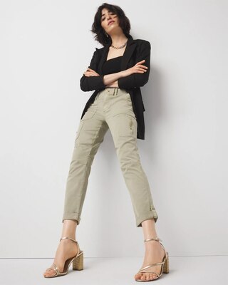 Mid-Rise Pret-A-Pedi Straight Cropped Pants click to view larger image.
