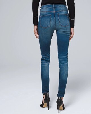 High-RIse Destructed Skinny Jeans