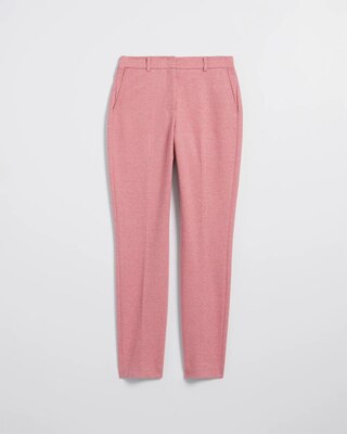 Curvy Elle Slim Ankle Brushed Ponte Pant