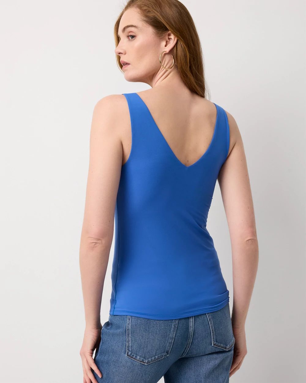 WHBM FORME™ All Ways Stretch Dual Neck Tank click to view larger image.
