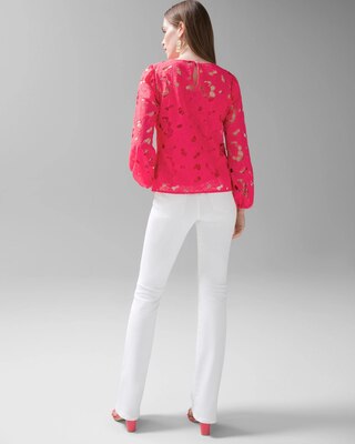 Embroidered Butterfly Blouse