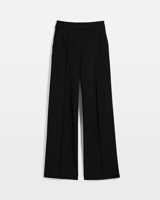 Knit Crepe Pull-On Wide Leg Pant click to view larger image.