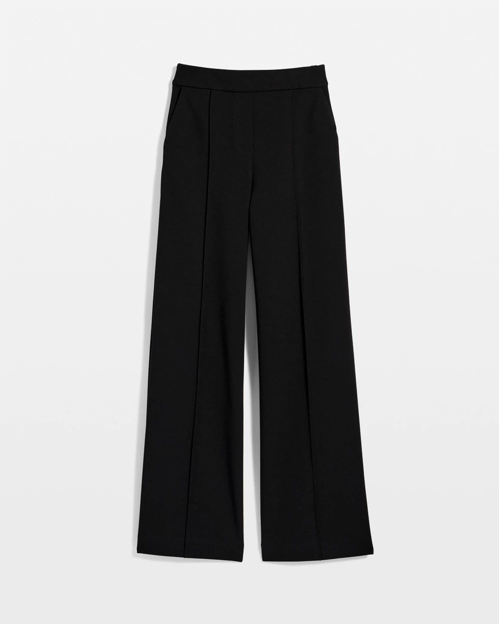 Knit Crepe Pull-On Wide Leg Pant click to view larger image.