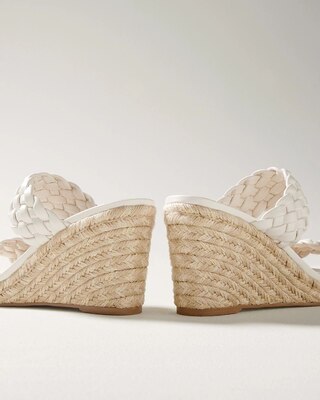 Braided High-Heel Wedge