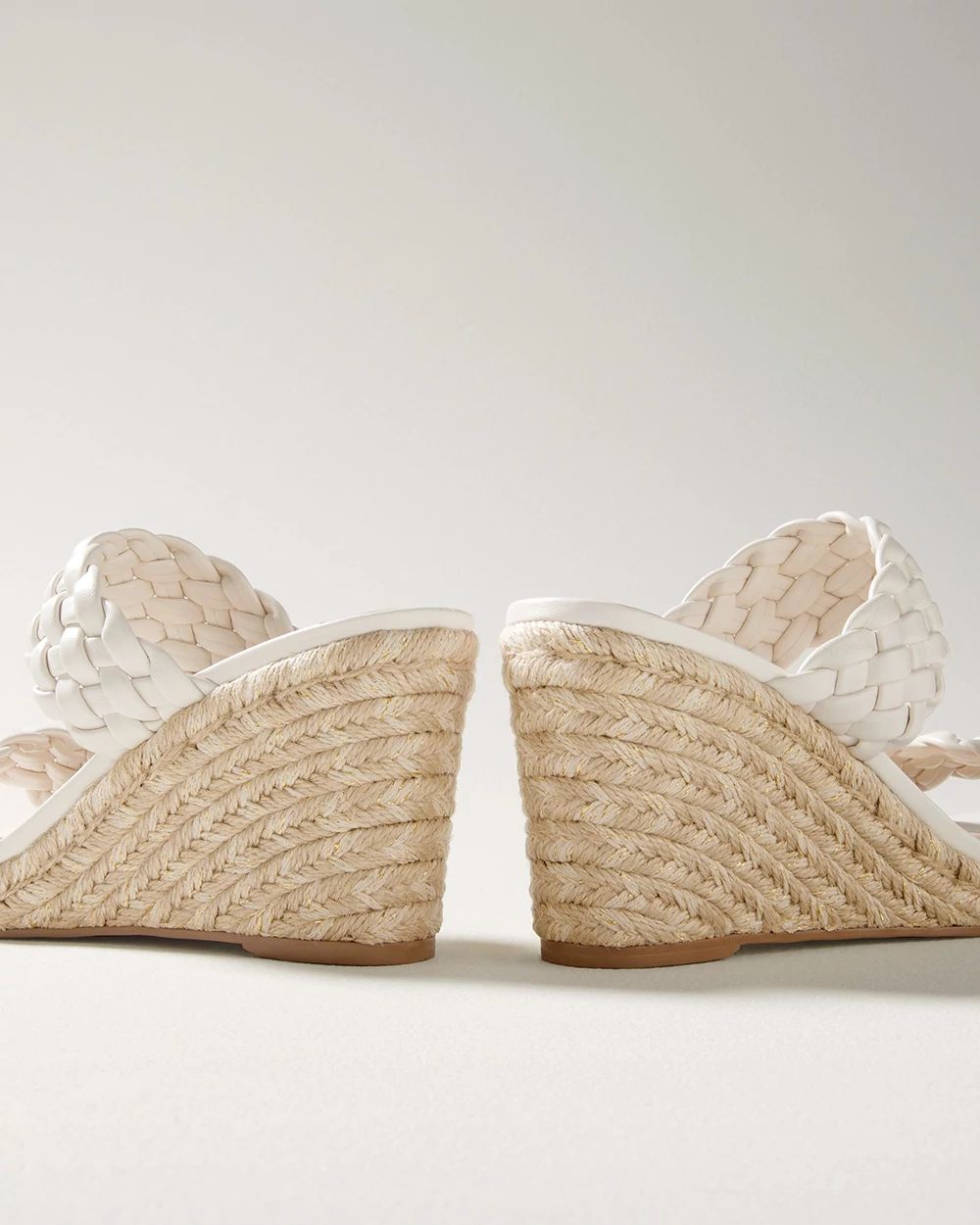 Braided High-Heel Wedge