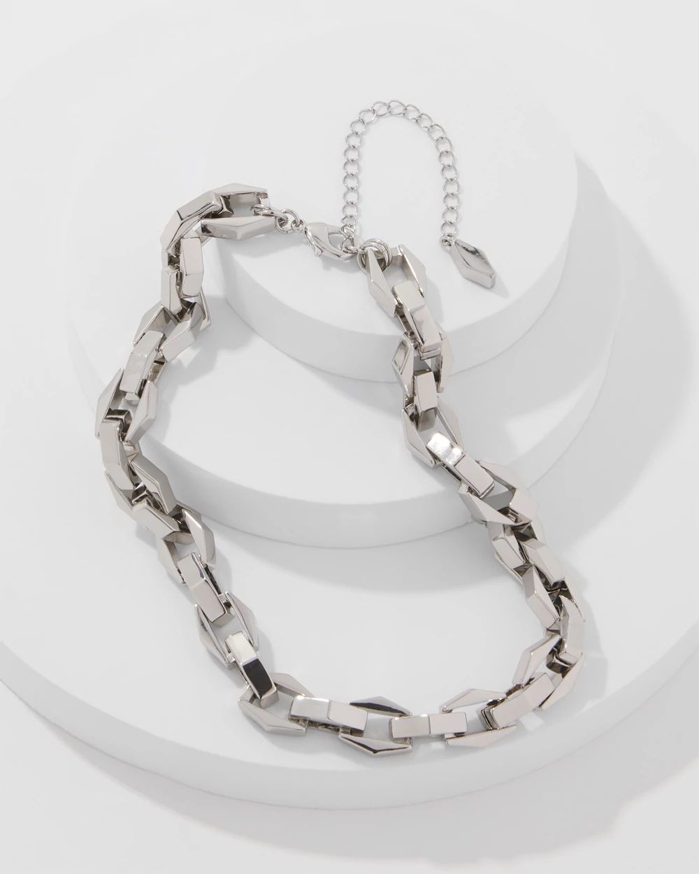 Geometric Links Necklace click to view larger image.