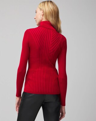 Long-Sleeve Ribbed Turtleneck